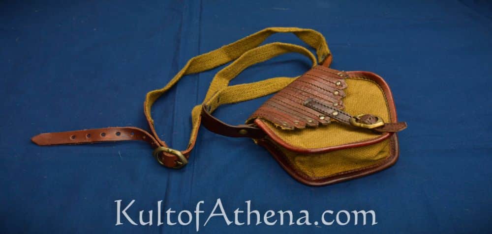Adventurer Leather and Canvas Shoulder Pouch