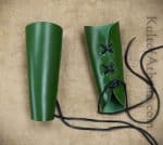 Leather Bracers - Green