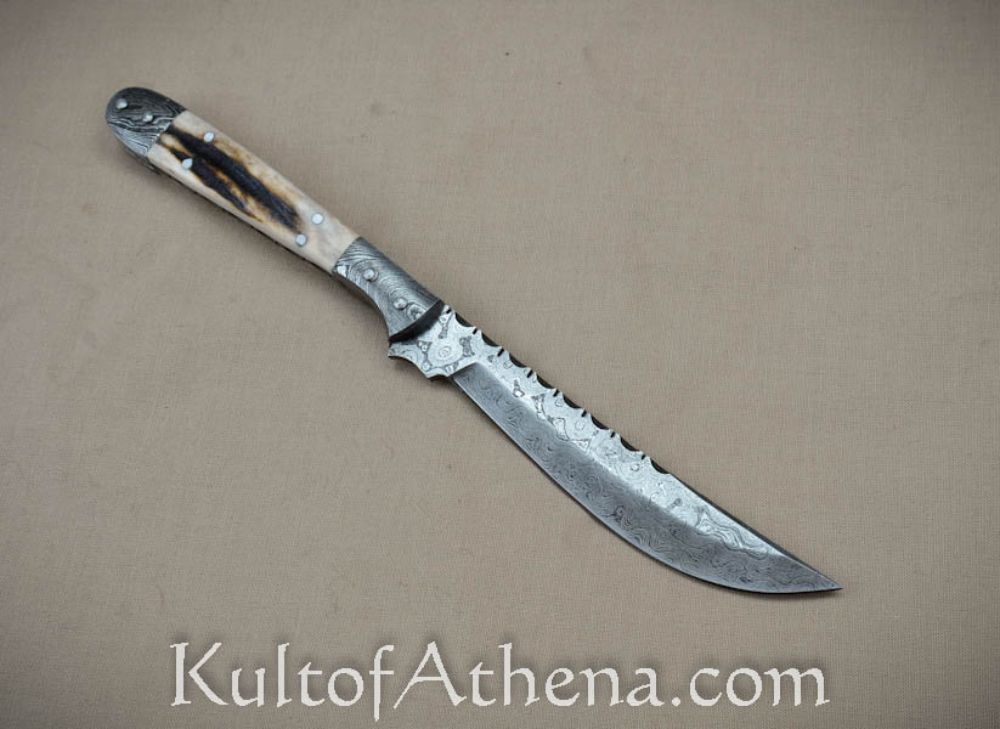 Damascus Navaja Hunting Knife