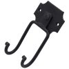 Mythrojan - Slender Sword Wall Mount in Forged Black Finish - Sword Holder for Wall Display