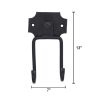 Mythrojan - Slender Sword Wall Mount in Forged Black Finish - Sword Holder for Wall Display
