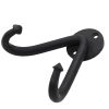 Mythrojan - Heavy Sword Wall Mount in Forged Black Finish - Universal Sword Holder Wall Display