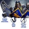 Mythrojan - Heavy Sword Wall Mount in Forged Black Finish - Universal Sword Holder Wall Display