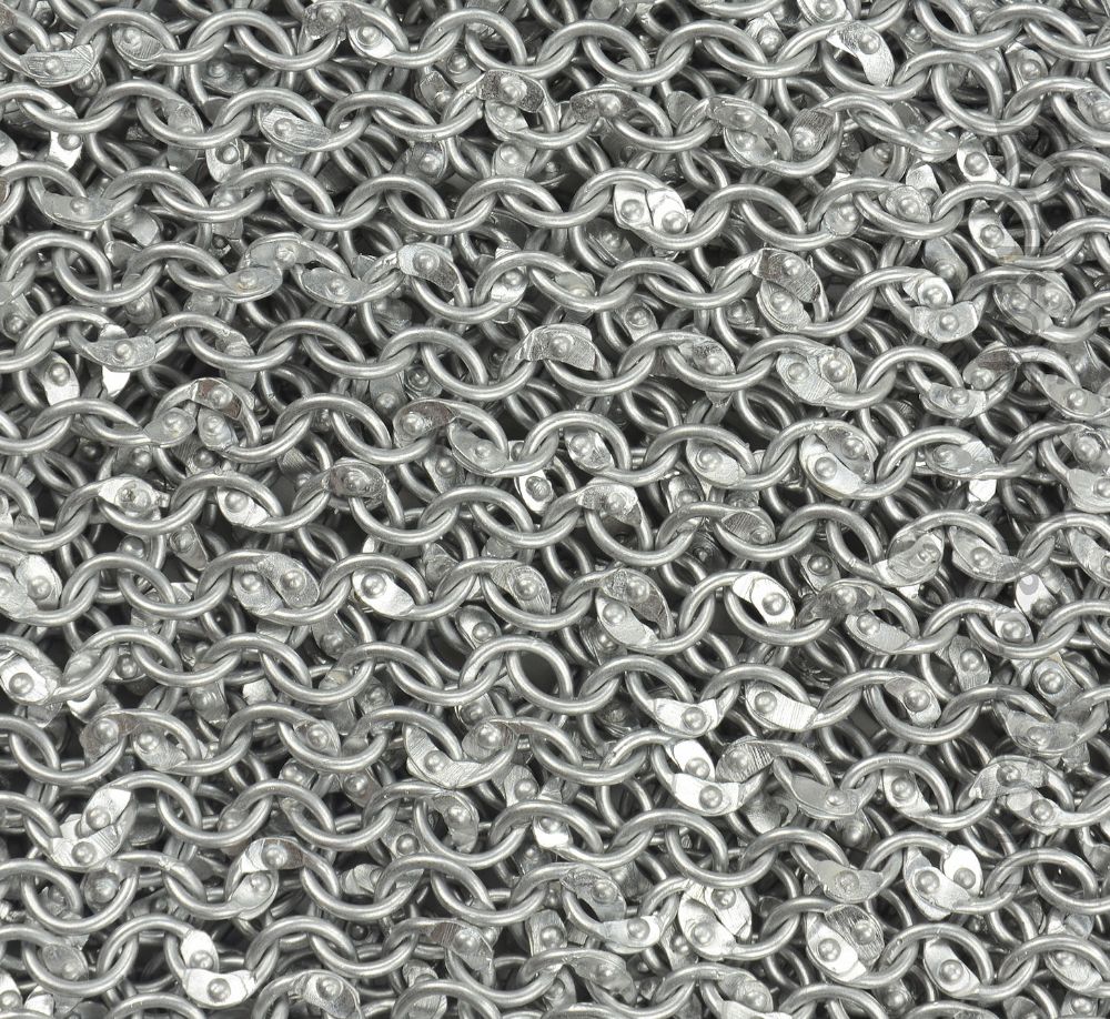 Deepeka - DRNA - Aluminum Chainmail Crusader Hauberk with Integrated Coif - Closeout