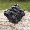 Epic Armoury - Braided Leather Wrist Band - Black