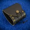 Lord Of Battles - Black Leather Belt Pouch - Close Out