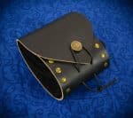 Lord Of Battles - Black Leather Belt Pouch - Close Out