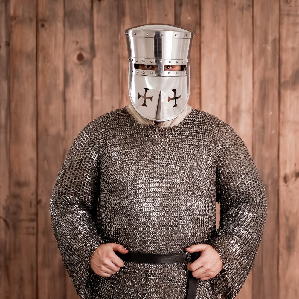 Crusader's Helm - 14 Gauge Steel