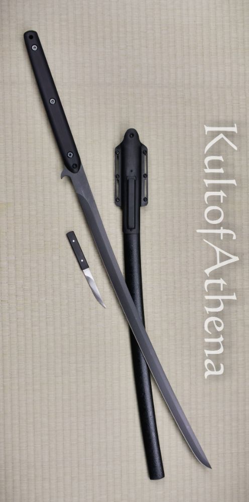 A.P.O.C. Survival Katana with Hidden Kozuka Knife - Designed by Angus Trim