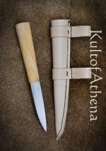 Markland Merchants - Viking Haithabu / Hedeby Knife with Leather Sheath