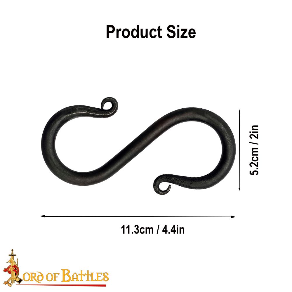 Lord of Battles - Forged Iron S-Shaped Hook