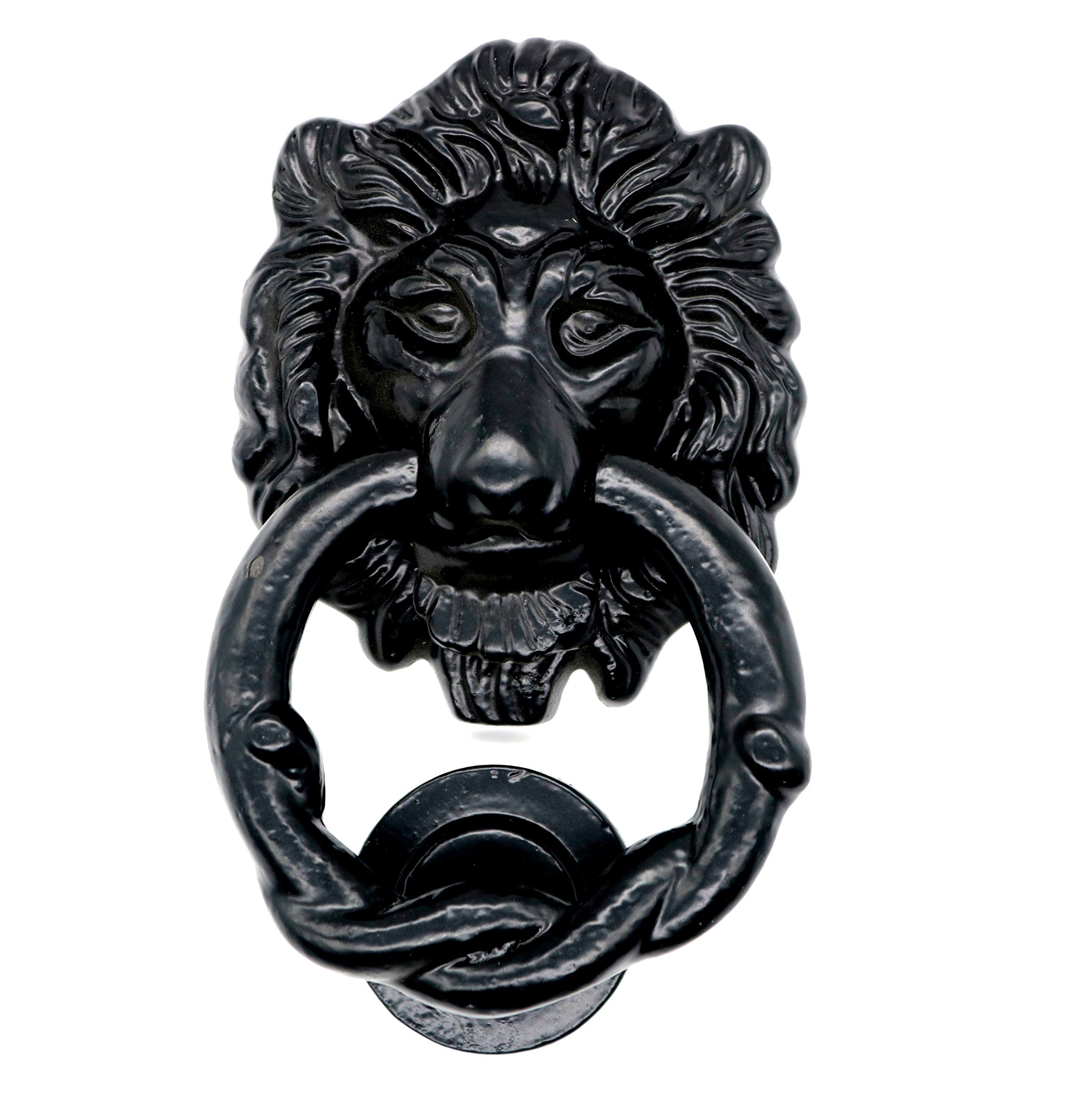 Mythrojan Lion Head Front Door Knocker Artisan Made Antique Door Knocker Ring