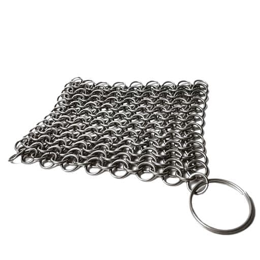 Mythrojan Chainmail Stainless Steel Scrubber: Ideal for Cleaning Cast Iron Skillet, Wok, Cooking Pot, Griddle or Cast Iron Cauldron Maintenance