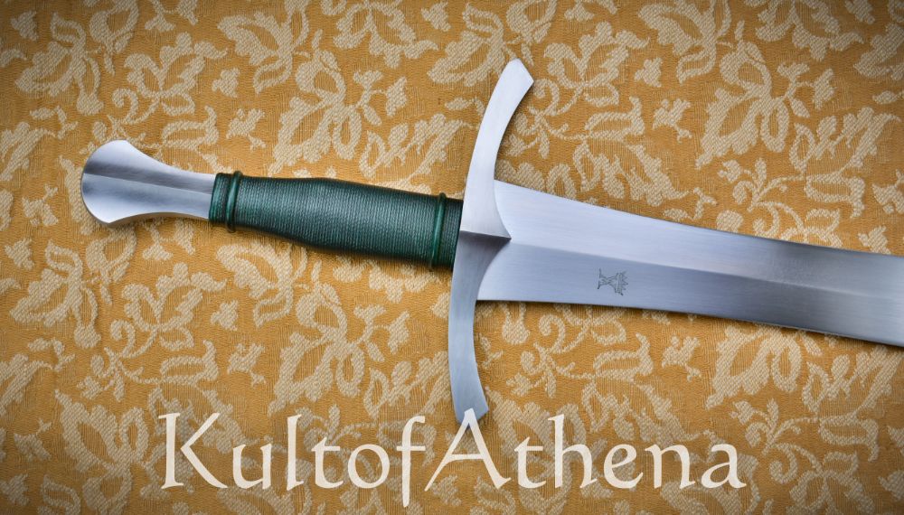 Valiant Armoury Craftsman Series - Short Leaf Blade Sword with Scabbard - Green