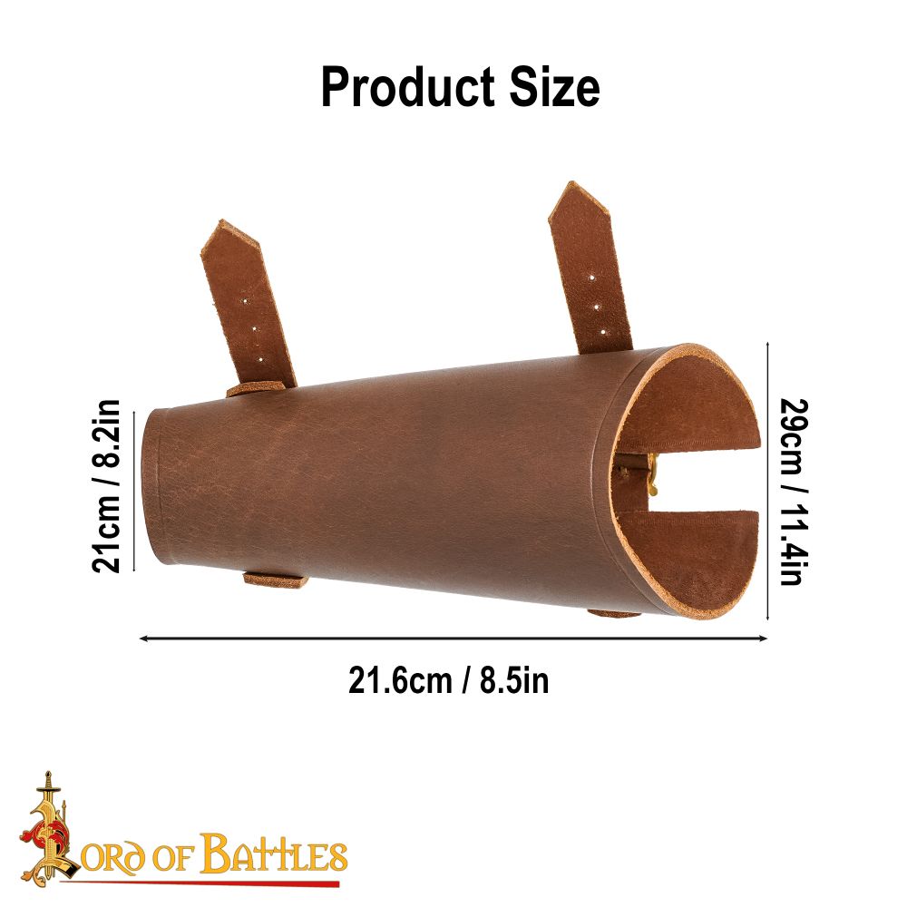 Leather Bracer for Right Hand - Single