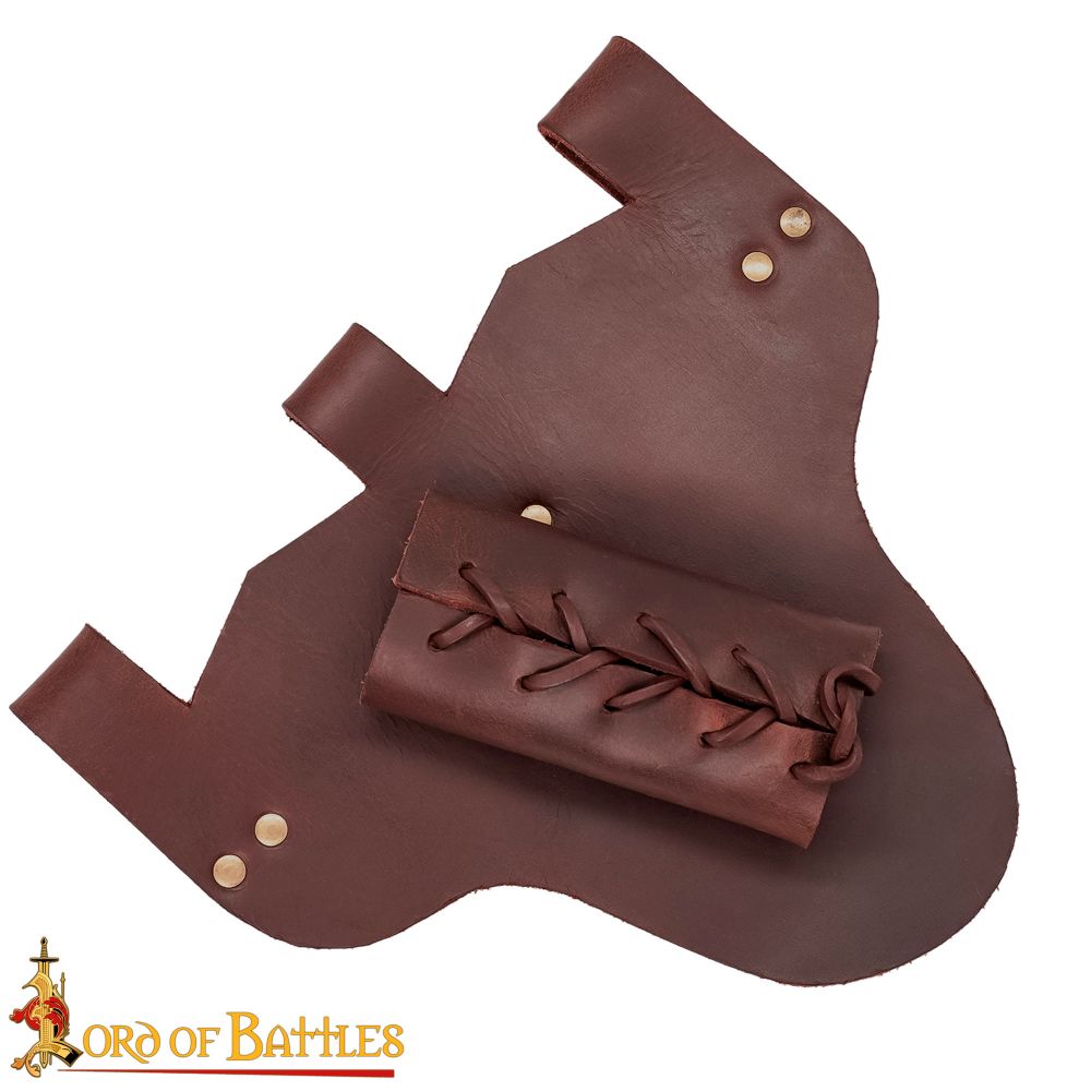 Leather Frog for Sword - Brown