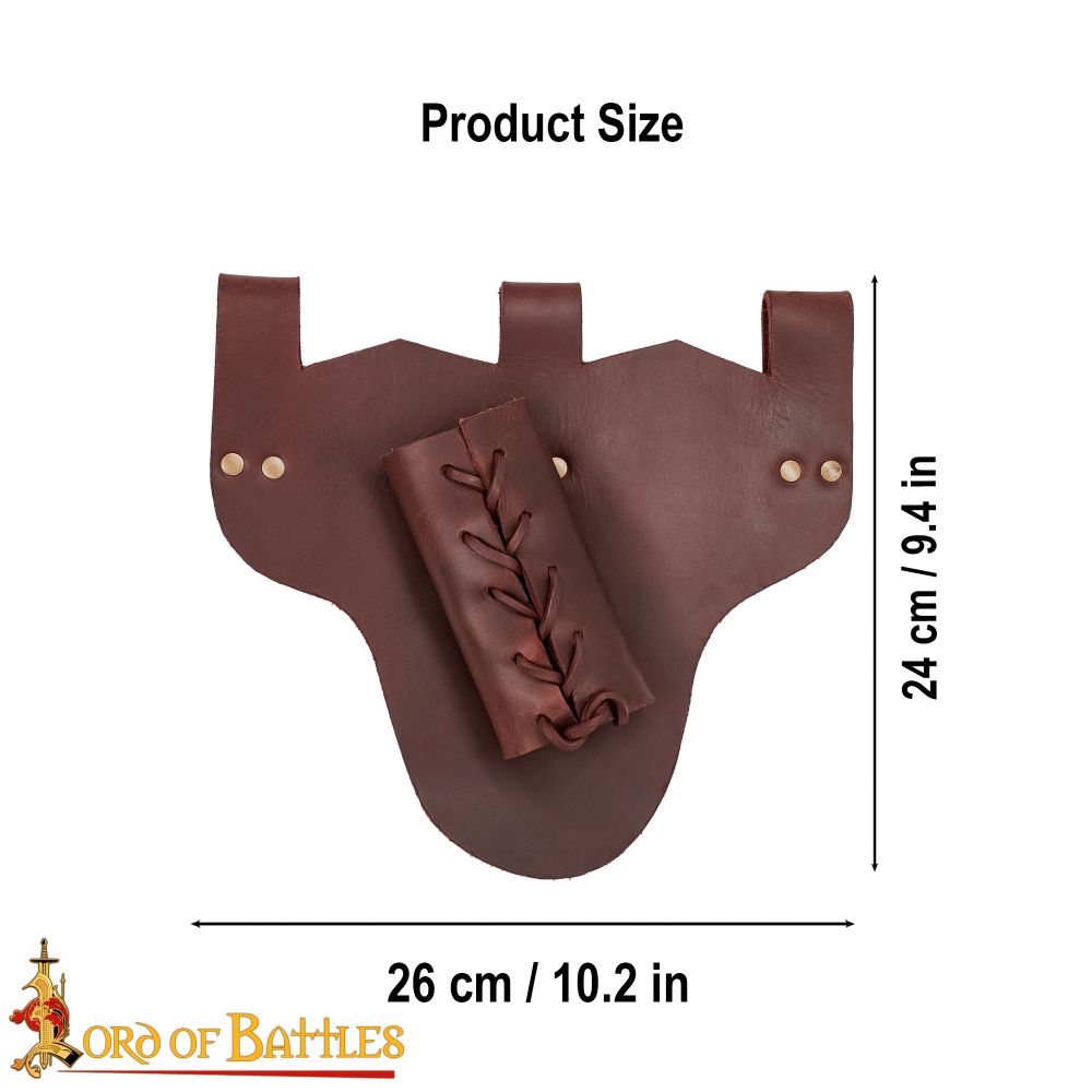 Leather Frog for Sword - Brown
