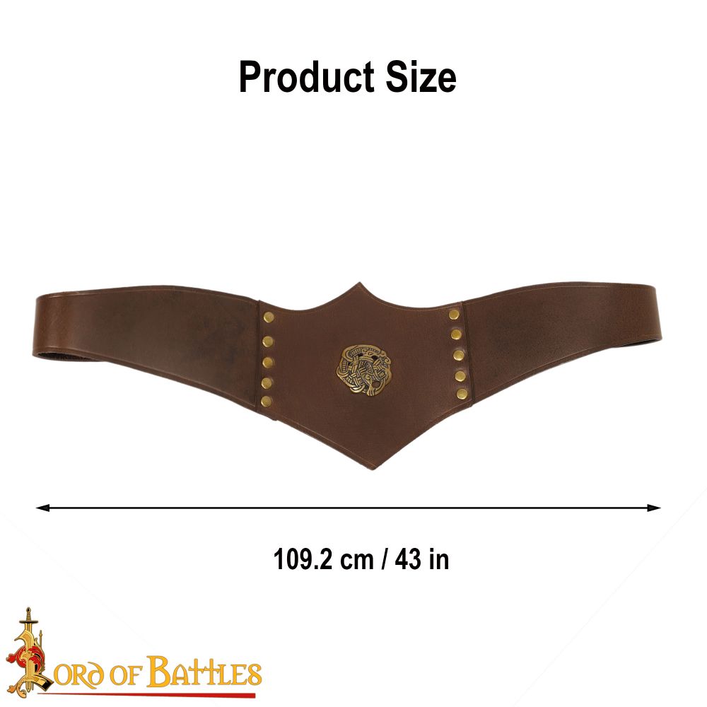 Lord of Battles - Leather Waist Belt with Brass Embellishment - Kult of ...