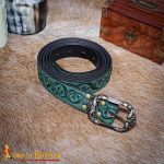 Leather Belt with Embossed Design