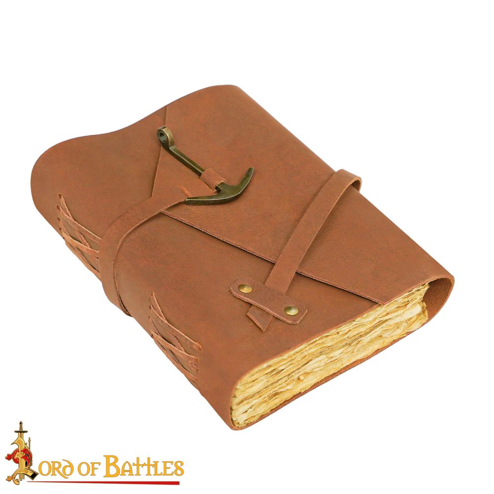 Leather Journal with Flap & Leather Strap