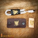 Leather Cable Holder Set of 3 Pcs