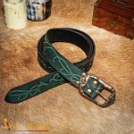 Leather Belt with Embossed Design