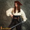 Leather Pirate Pistol Holster (Left Hand Draw) – Black CLOSEOUT