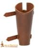 Medieval Archer's Leather Bracer for Right Arm - Single Bracer - Brown - Lord of Battles - Image 5