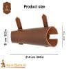 Medieval Archer's Leather Bracer for Right Arm - Single Bracer - Brown - Lord of Battles - Image 7
