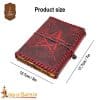 Embossed Pentacle Leather Journal – Lord of Battles