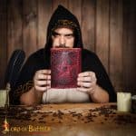 Embossed Pentacle Leather Journal – Lord of Battles