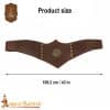 Leather Waist Belt with Brass Embellishment – Lord of Battles