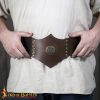 Leather Waist Belt with Brass Embellishment – Lord of Battles