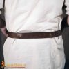 Leather Waist Belt with Brass Embellishment – Lord of Battles