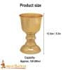 Medieval Bright Brass Goblet - Lord of Battles - Image 5
