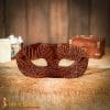 Leather Venetian Mask - Brown - Lord of Battles