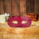 Leather Venetian Mask - Maroon - Lord of Battles