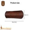 Norse Thor’s Hammer Mjolnir Leather Bracers Set – Brown – Lord of Battles