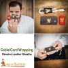 Genuine Leather Cable Holder – Set of 3 Pcs – Discontinued