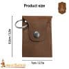 Keychain Coin Pouch – Genuine Leather – Brown