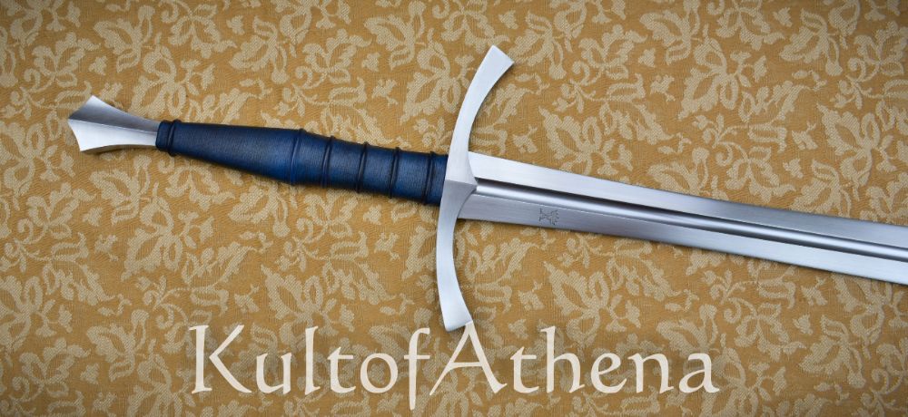 Valiant Armoury Craftsman Series - Long Leaf Blade Sword with Scabbard - Blue