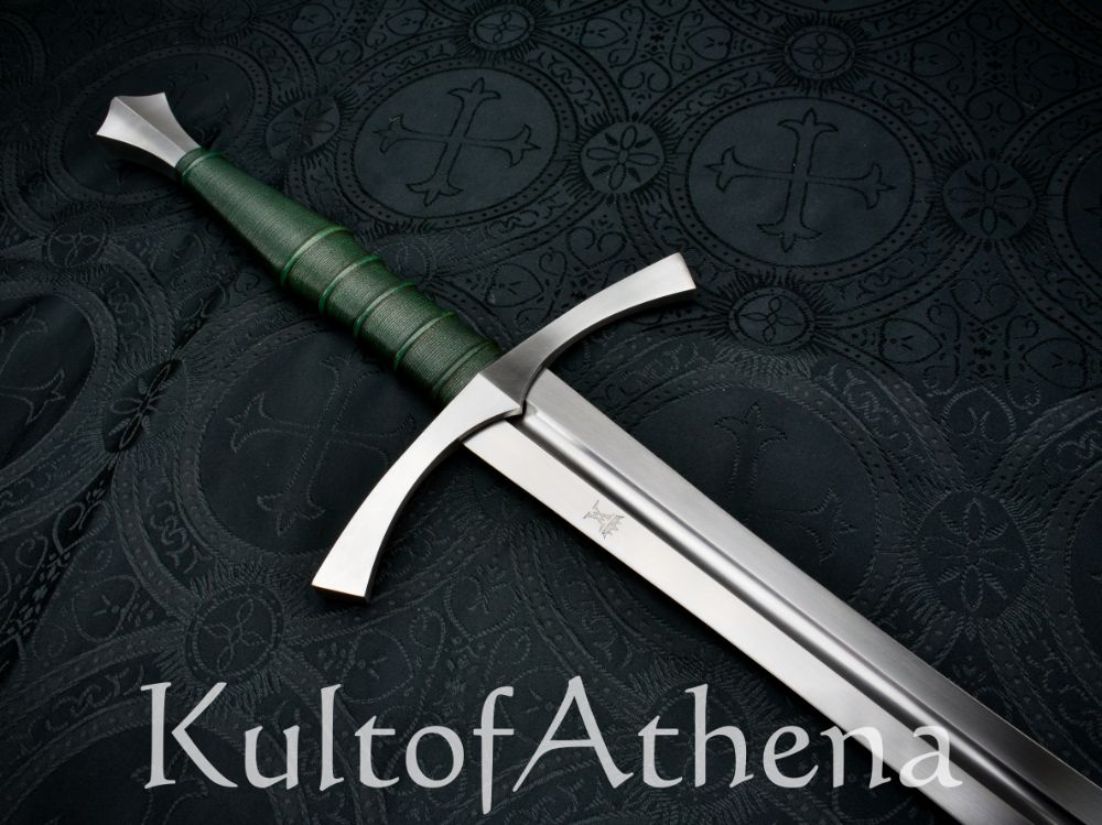 Valiant Armoury Craftsman Series - Long Leaf Blade Sword with Scabbard - Green