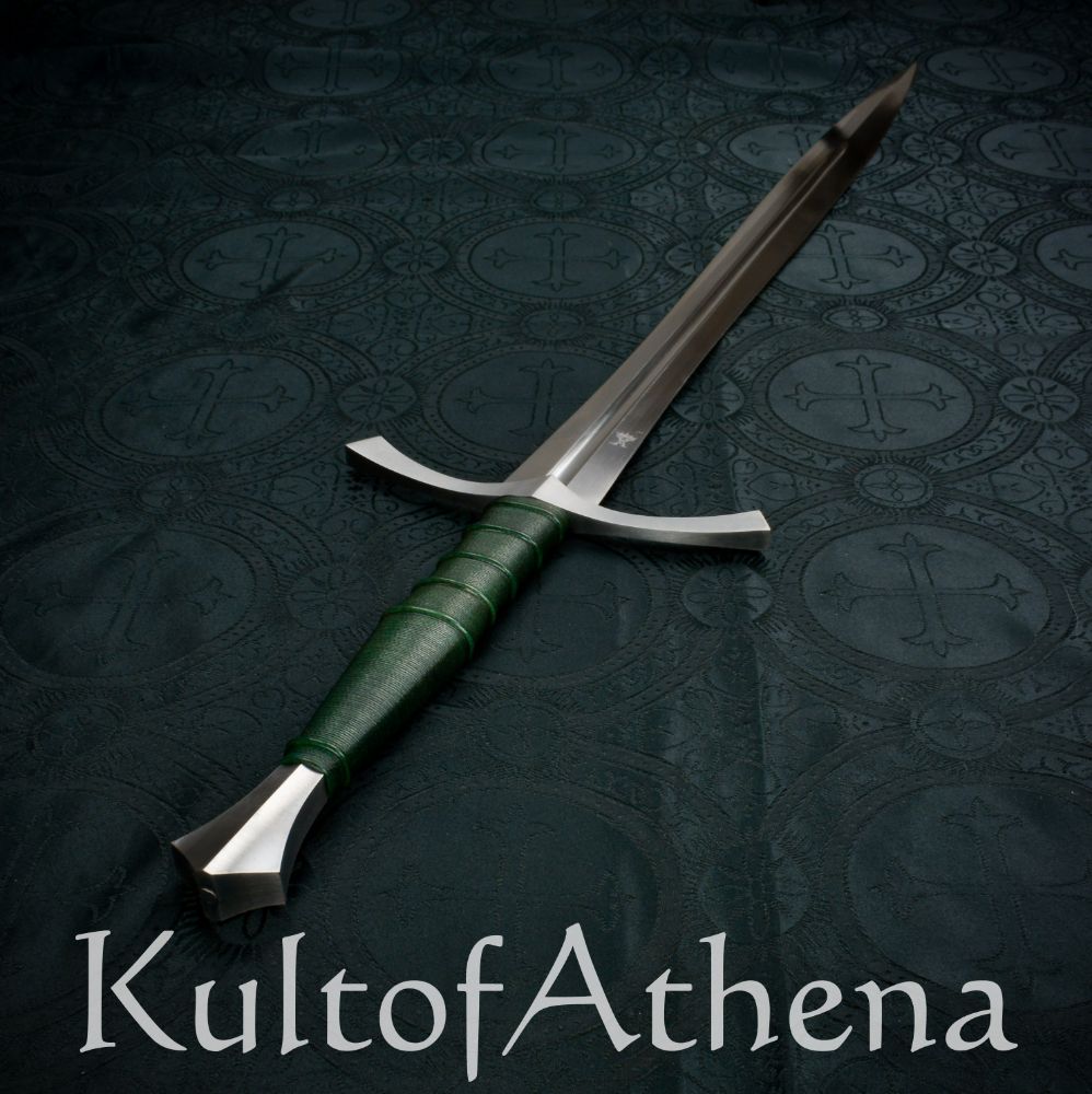 Valiant Armoury Craftsman Series - Long Leaf Blade Sword with Scabbard - Green