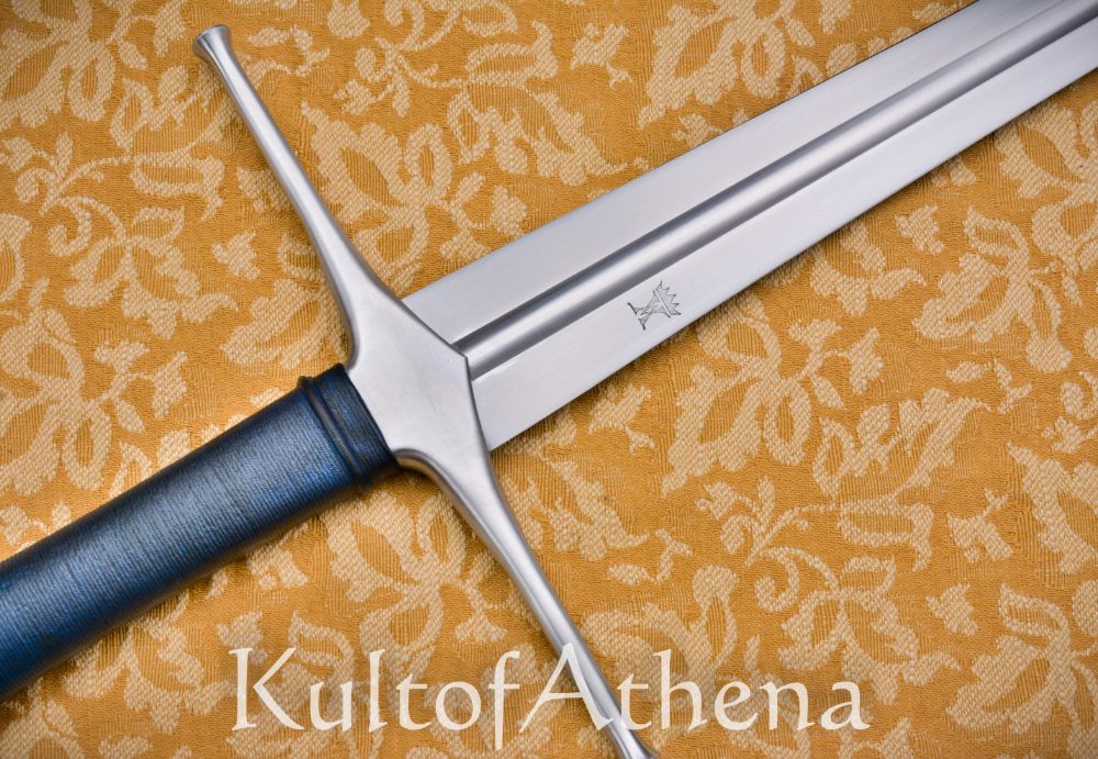 Valiant Armoury Craftsman Series - The Irish Ring Leaf Blade Long Sword with Scabbard - Blue