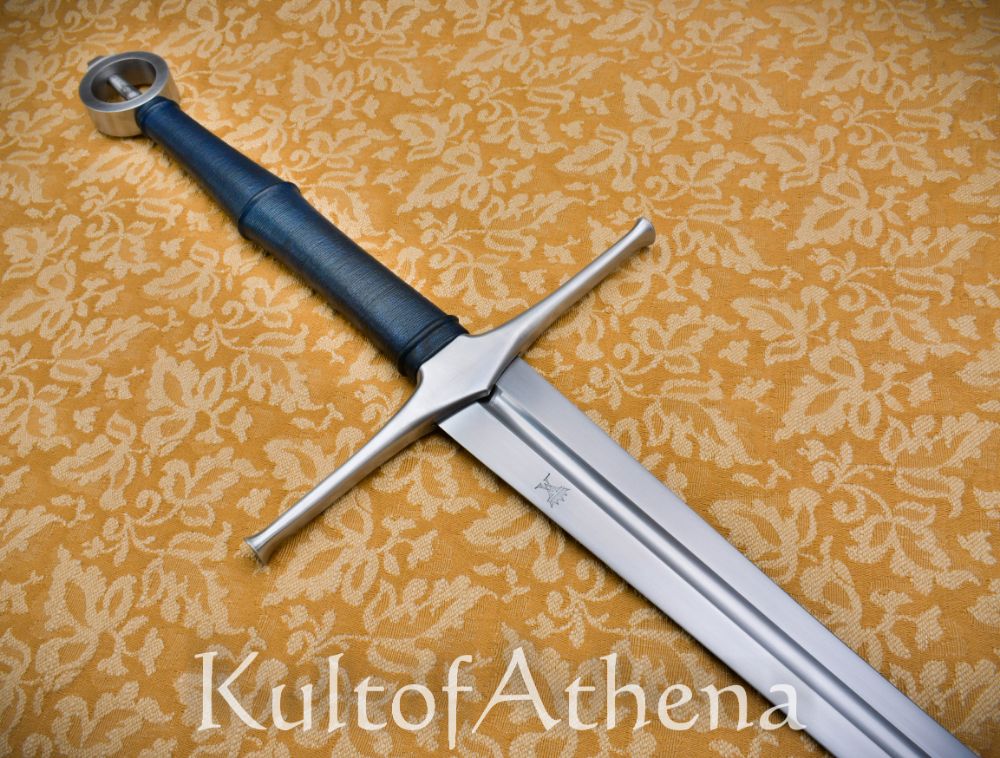 Valiant Armoury Craftsman Series - The Irish Ring Leaf Blade Long Sword with Scabbard - Blue