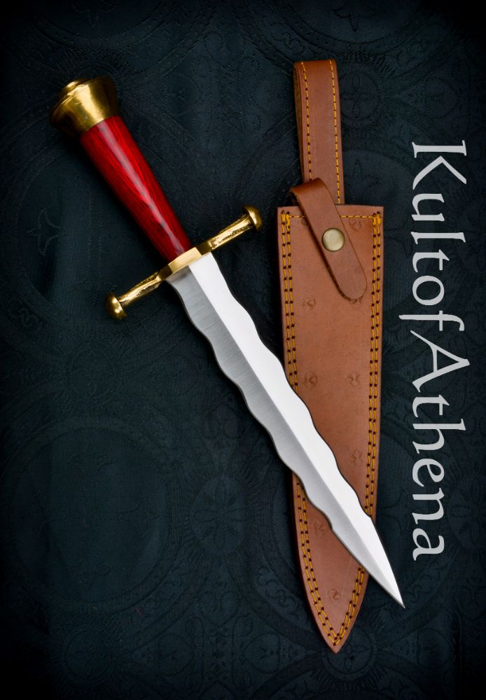 Devil's Edge - Medieval Flamberge Blade Dagger
