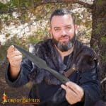 Medieval Blackened Medium Spear Head - Lord of Battles