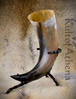 Lord of Battles - Hand Forged Iron Stand / Holder for Viking Drinking Horn