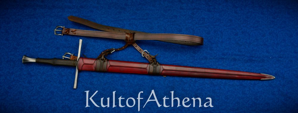 Vision -The Tauber XVIIIb Longsword with Scabbard - Collaboratively Crafted by Angus Trim and Valiant Armoury