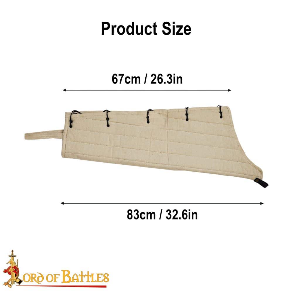 Lord of Battles - Medieval Padded Arming Chausses - Natural